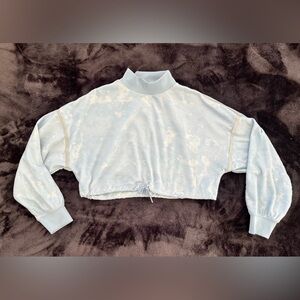 Nike Light Blue Cropped Sweatshirt